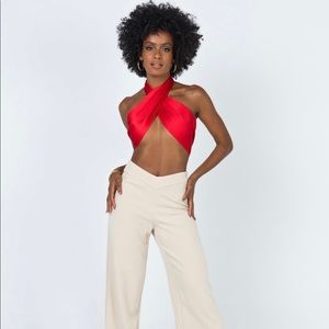 Princess Polly Saxton Top Red